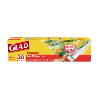Glad 559 Bags Zip Gal 20Pk