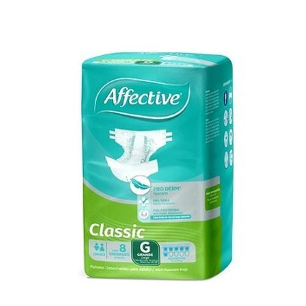 Affective Classic Adult Brief Large 8Ct