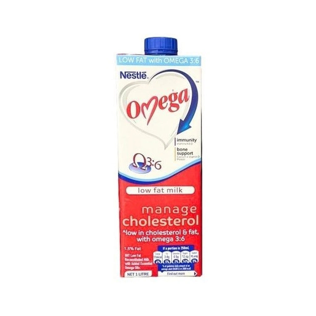 Nestle Omega Low Fat Milk 1Lt