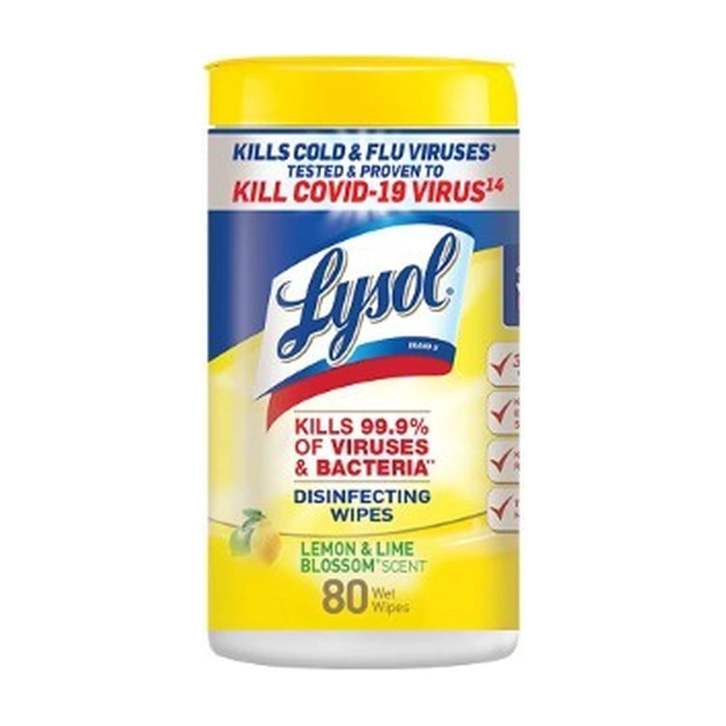 Lysol Lemon & Lime Blossom Wipes 80Ct