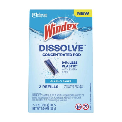 Windex Dissolve Glass Cleaner Refills 2P