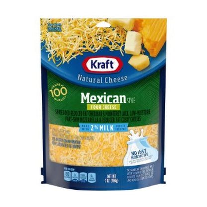 Kraft 2% Mexican Style Four 683 7Oz