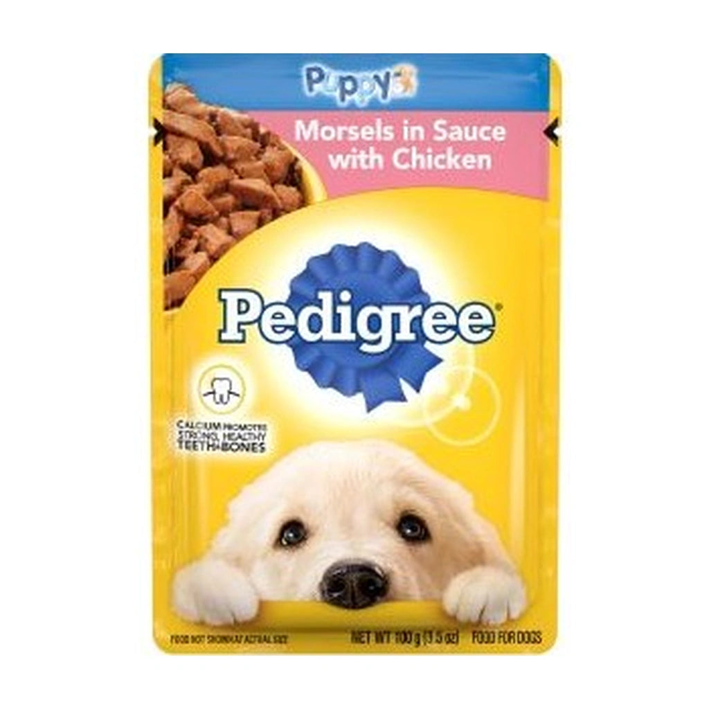 Pedigree Puppy Morsels In Sauce With Chi