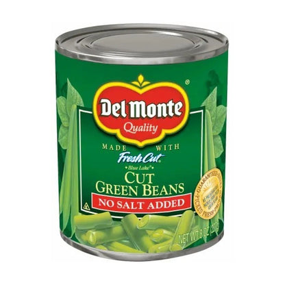 Del Monte Cut Green Beans No Salt 227G
