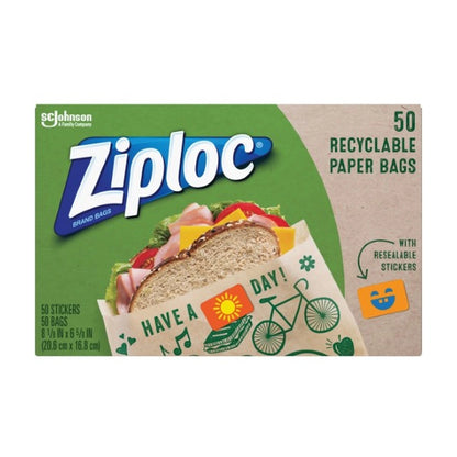 Ziploc Paper Bag Sandwich 50Ct