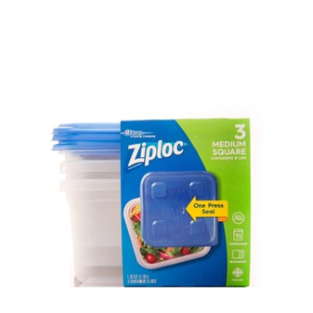 Ziploc Container Medium Round 3Ct