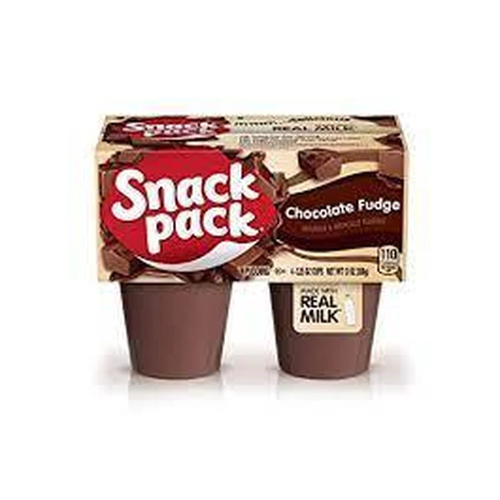 Snack Pack Chocolate Fudge Pudd 368G 4Pk