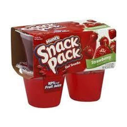 Snack Pack Strawberry Sugar Free Gel 4Pk