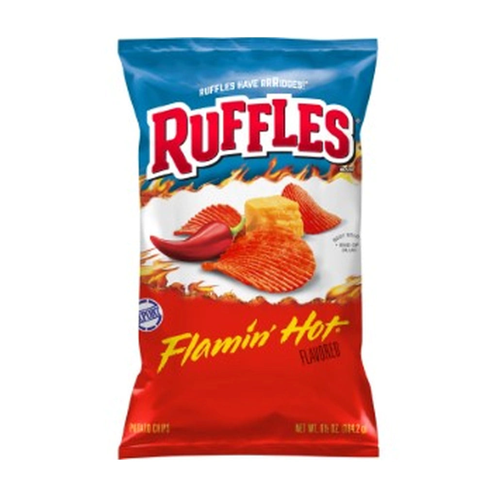 Ruffles Flamin Hot Potato Chip Usa 6.5Oz
