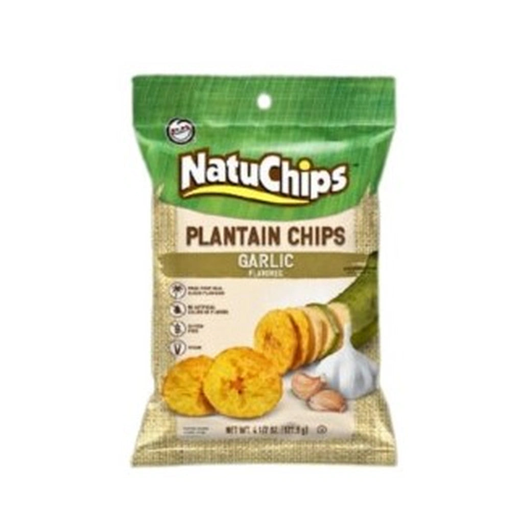 Natuchips Garlic Plantain Chips 113G