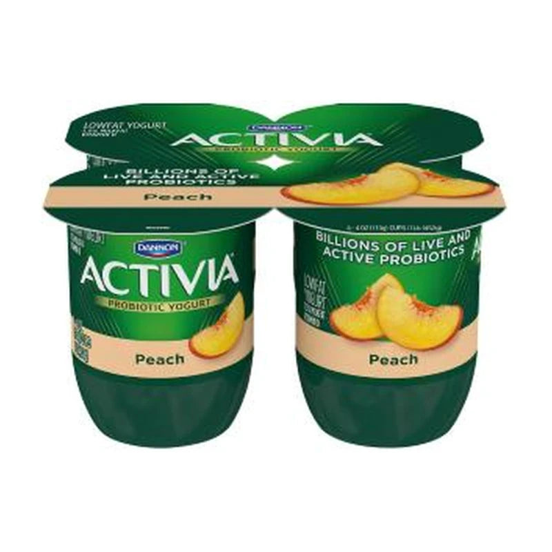 Dannon Activia Peach 4Pk 4Oz