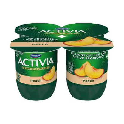 Dannon Activia Peach 4Pk 4Oz