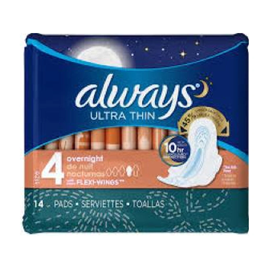 Always Ultra Thin Overnight Max With Win