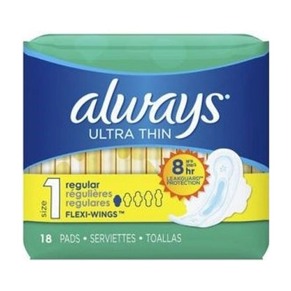 Always Ultra Regular Maxi With Wings 18C