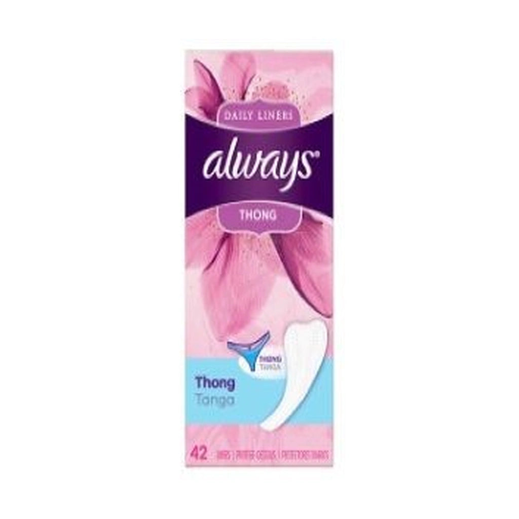 Always Breathable Thongs 42Ct