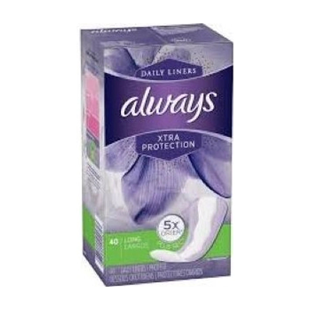 Always Panty Liner Low Odour Absorb 40Ct