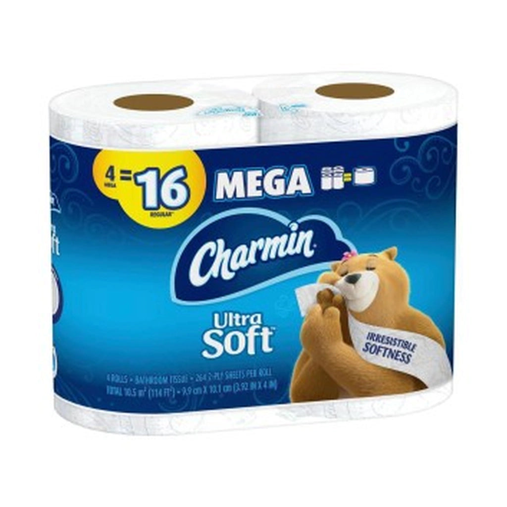 Charmin Soft Mega Tissue 4Ct