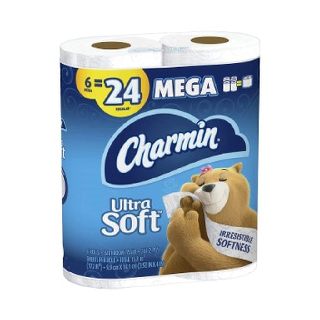 Charmin Ultra Soft Mega Tissue 6Ct