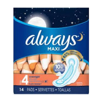 Always Overnight Max With Wings 14Ct