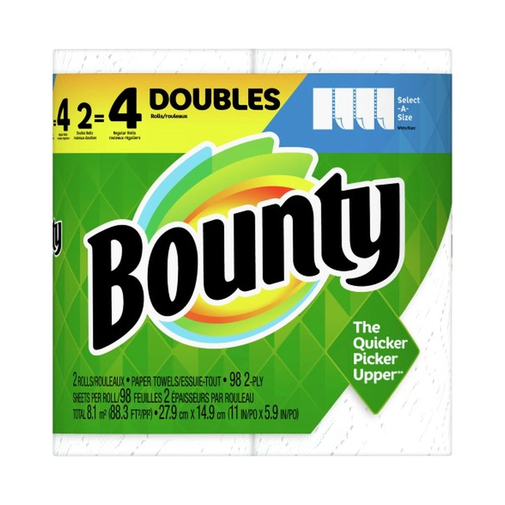 Bounty White Sel-A-Size 90Ct 2Rolls