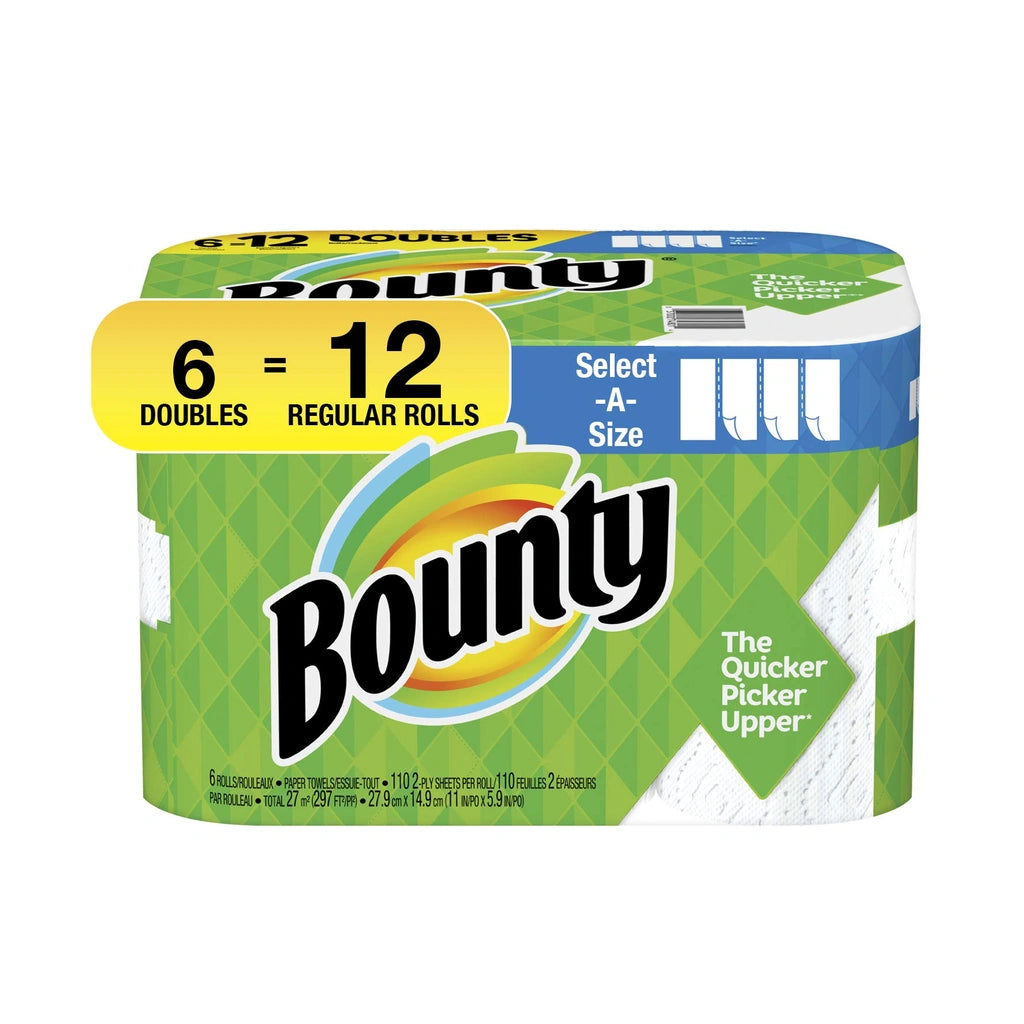 Bounty Select A Size White 6Pack