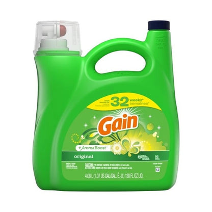 Gain 2X Original 96 Loads Liquid Deterge