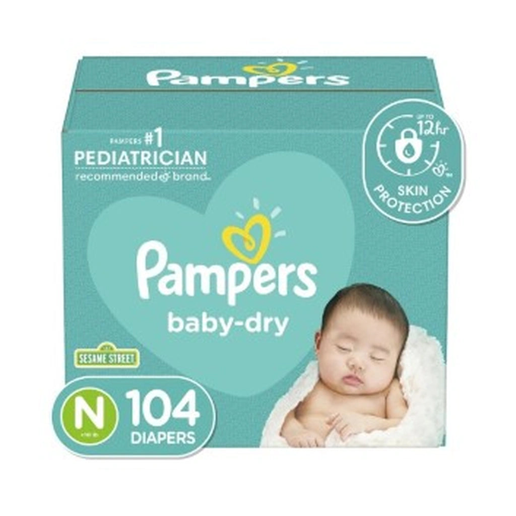Pampers Baby Dry Newborn 104Ct