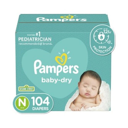 Pampers Baby Dry Newborn 104Ct