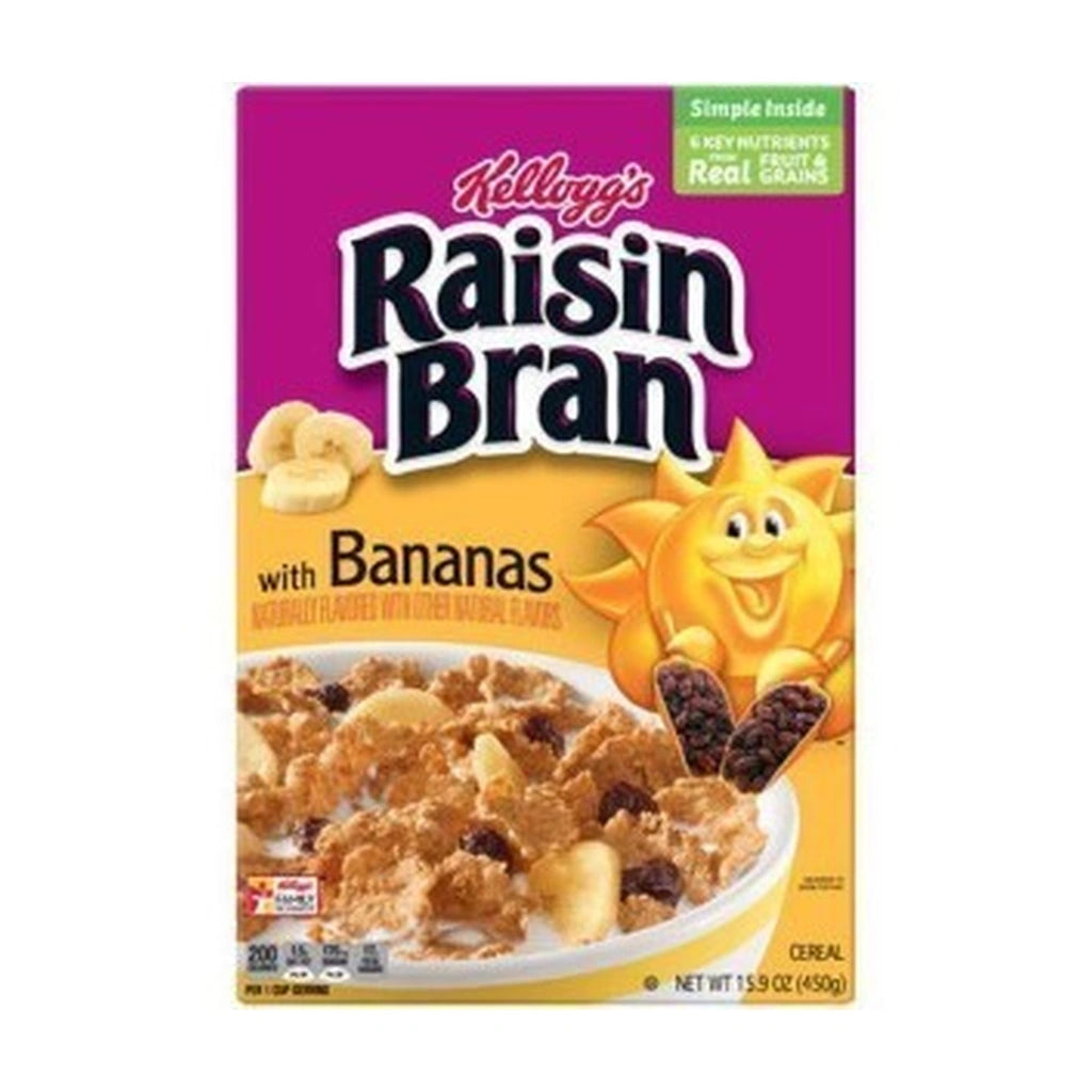 Kellogg'S Raisin Bran With Banana 450G