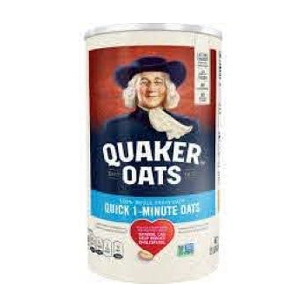 Quaker Quick 1-Minute Oats Canister 42Oz