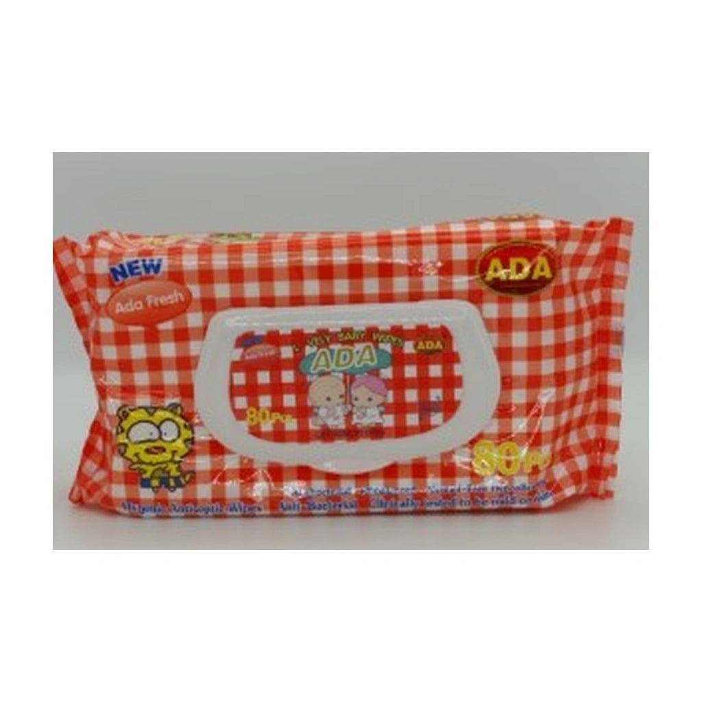 Ada Baby Wipes Large 80Ct