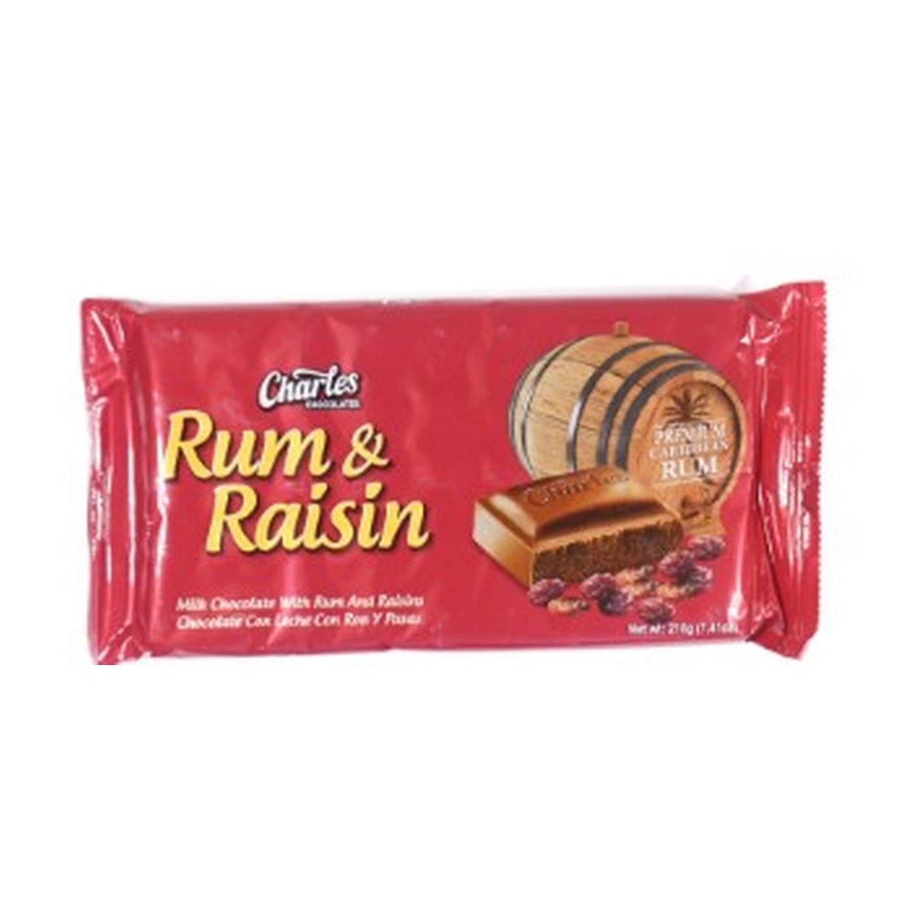 Charles Rum & Raisin Chocolate 210G