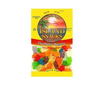 Island Snacks Gummy Bears 8Oz
