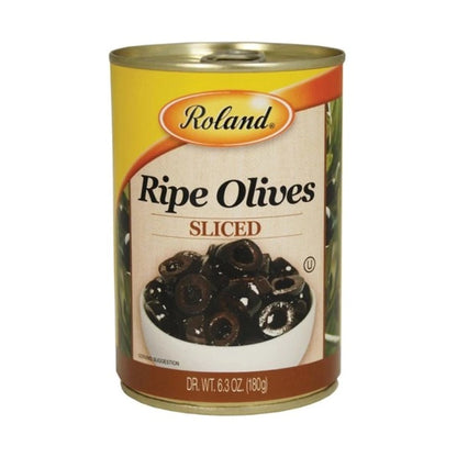 Roland Sliced Olives Ripe 15Oz