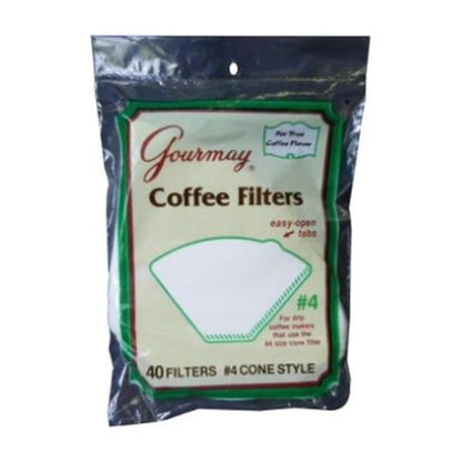 Gourmay #4 Cone Coffee Filters 40Ct