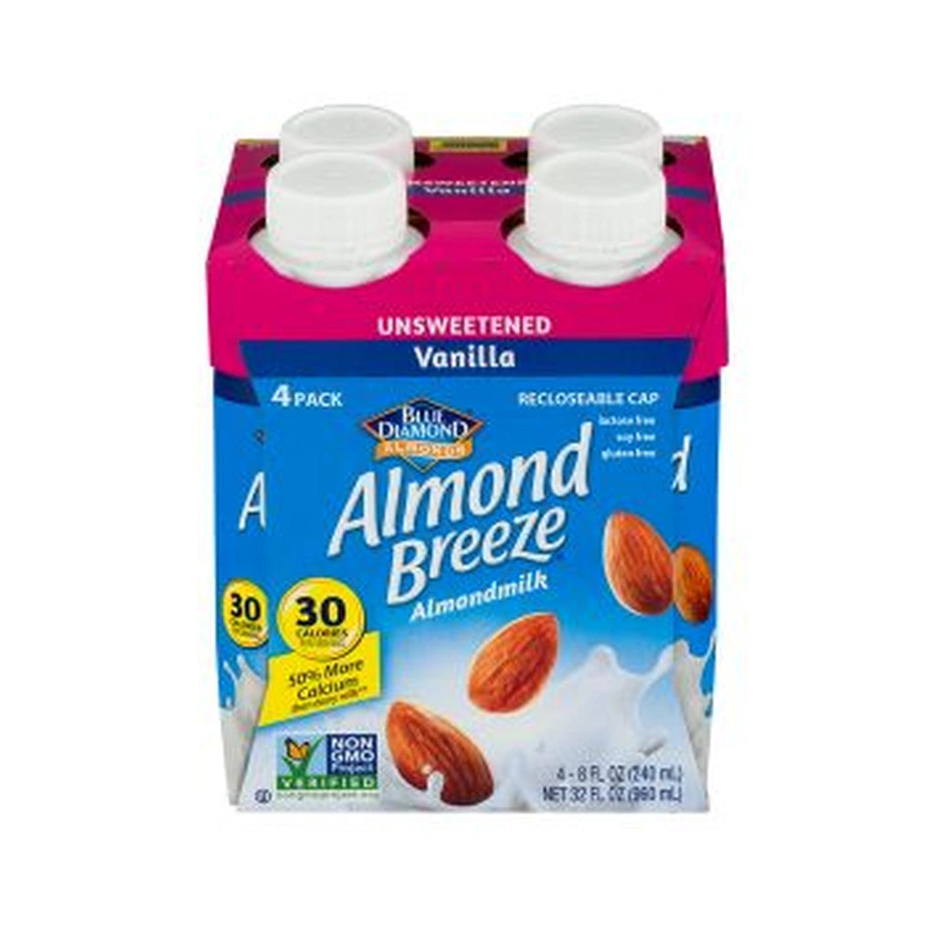 Almond Breeze Vanilla Unsweetened 4Pk