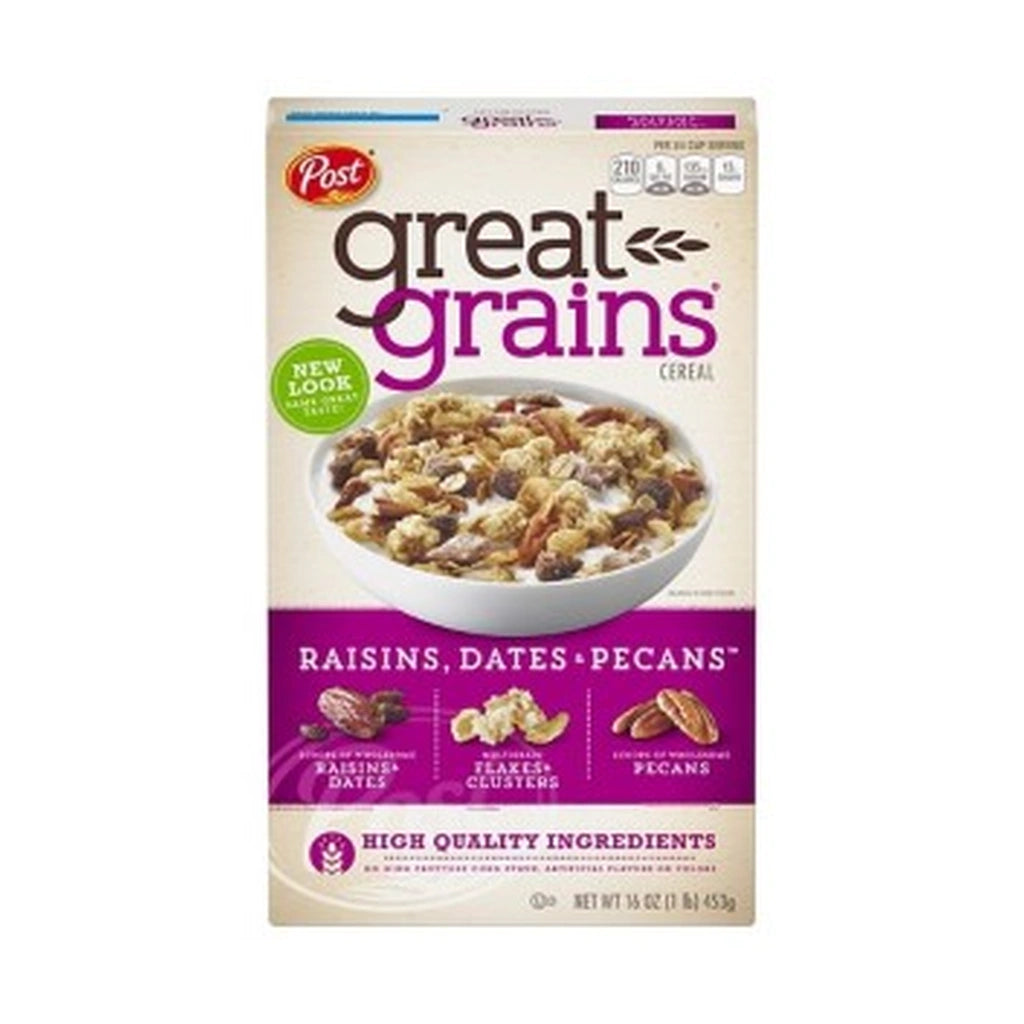 Post Great Grains Raisin Dates Pecan 16Z