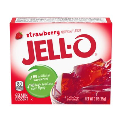 Jell-O Gelatin Dessert Strawberry 3Oz