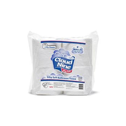 Cloud Nine Bath Tissue 300Sh 4Pk