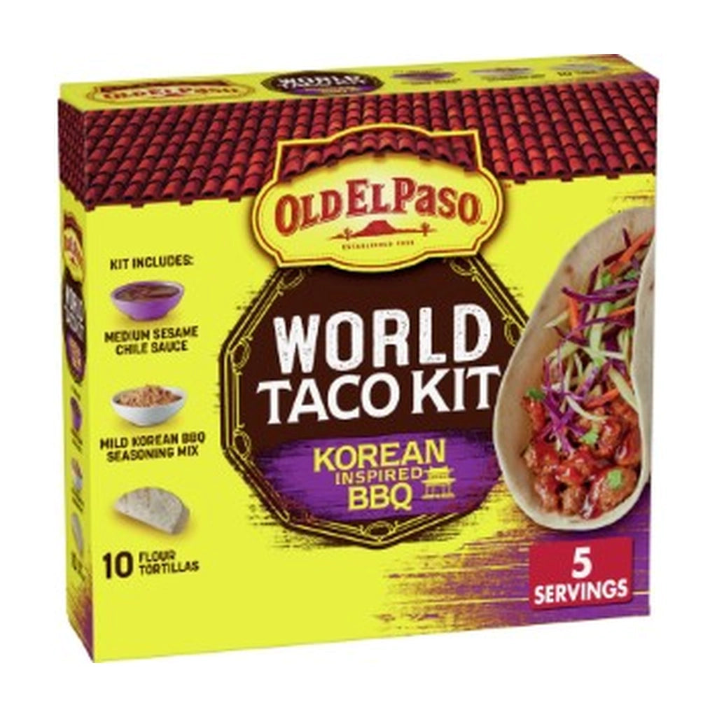 Old El Paso Korean Bbq Taco Kit 332G