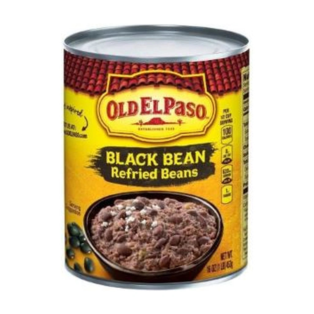 Old El Paso Black Bean Refried Beans 453