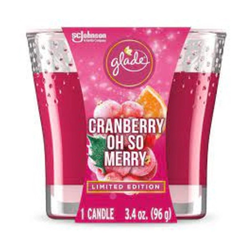 Glade Cranberry Oh So Merry Candle 96G