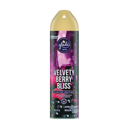 Glade Aerosol Velvet Berry Bliss 8Oz