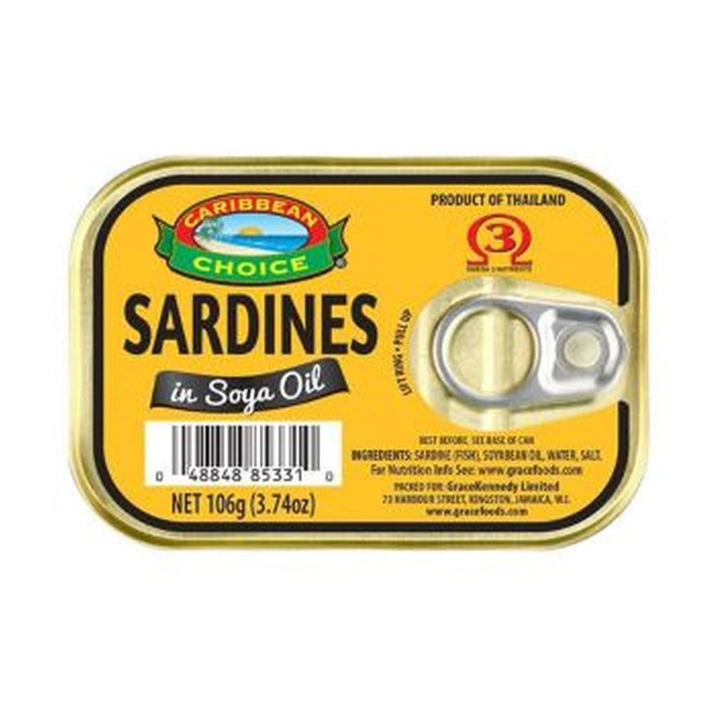 Carib Choice Sardines In Soya Oil 106G
