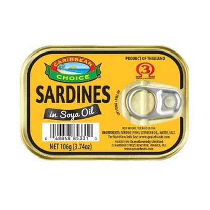 Carib Choice Sardines In Soya Oil 106G