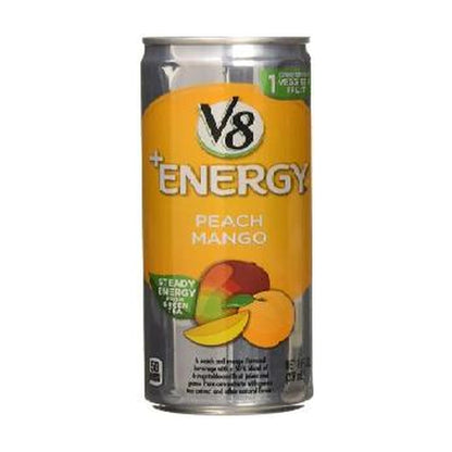 V8 Fusion Energy Peach Mango 8Oz