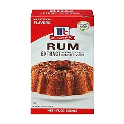 Mccormick Imitation Rum Ex 1Oz