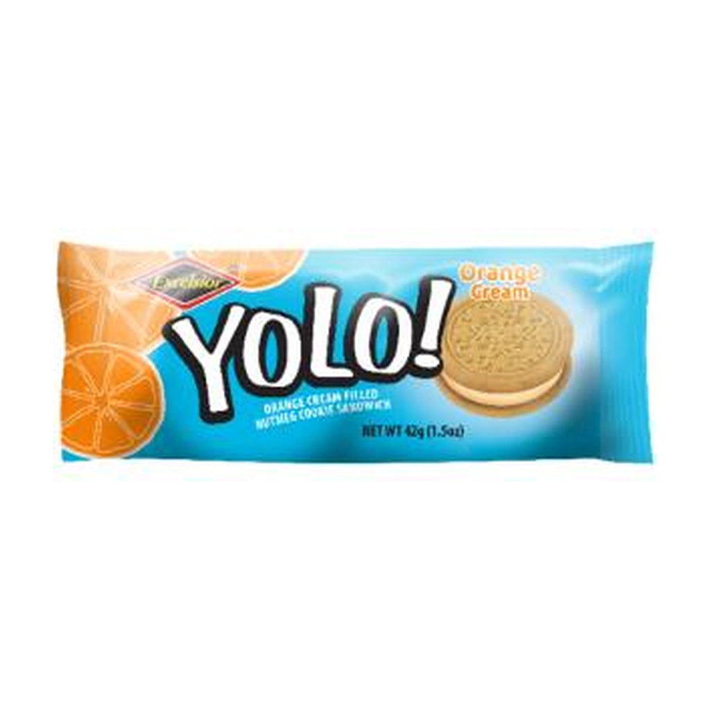 Excelsior Yolo Orange Cream Cookie Sandw