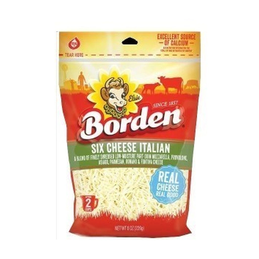 Borden Six 683 Italian Shredded 8Oz