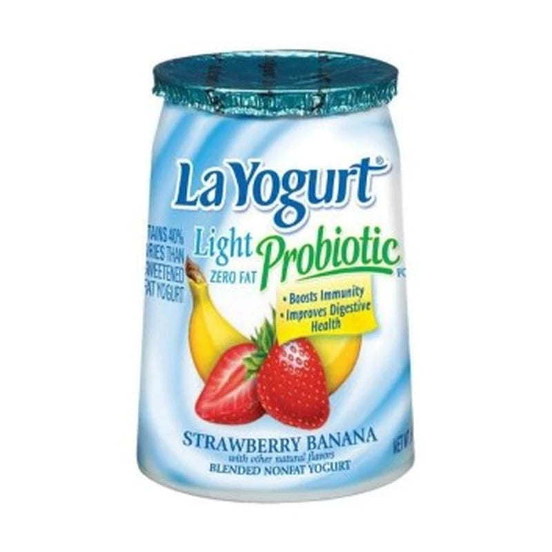 La Yogurt S/Berry/Ban Lite 6Oz